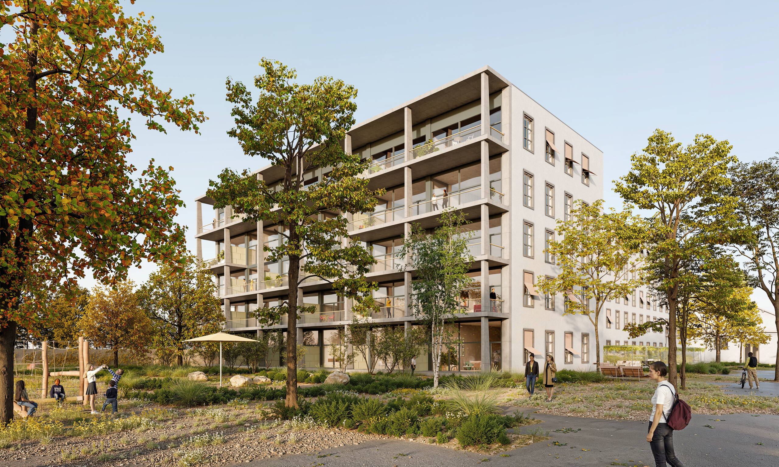 Aussenansicht Kopfbau Aussenansicht Kopfbau